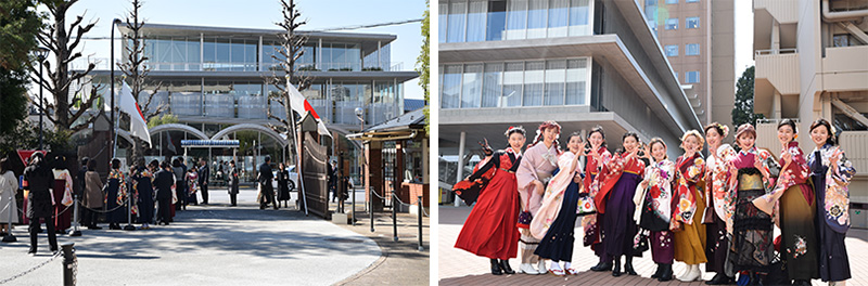 （写真）学位記授与は日本女子大学目白キャンパスにて行いました